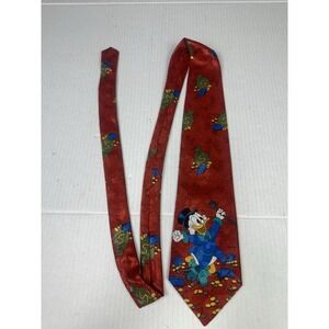 Mickey Unlimited Mickey Mouse Tie Necktie DISNEY Uncle Scrooge MONEY STOCK